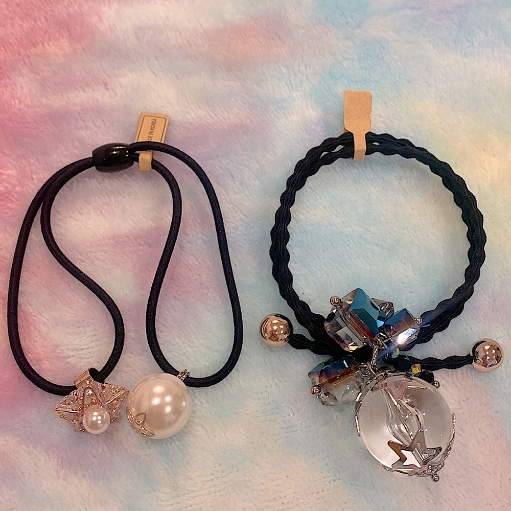 New! 🎀 2 Made in Korea hair ties